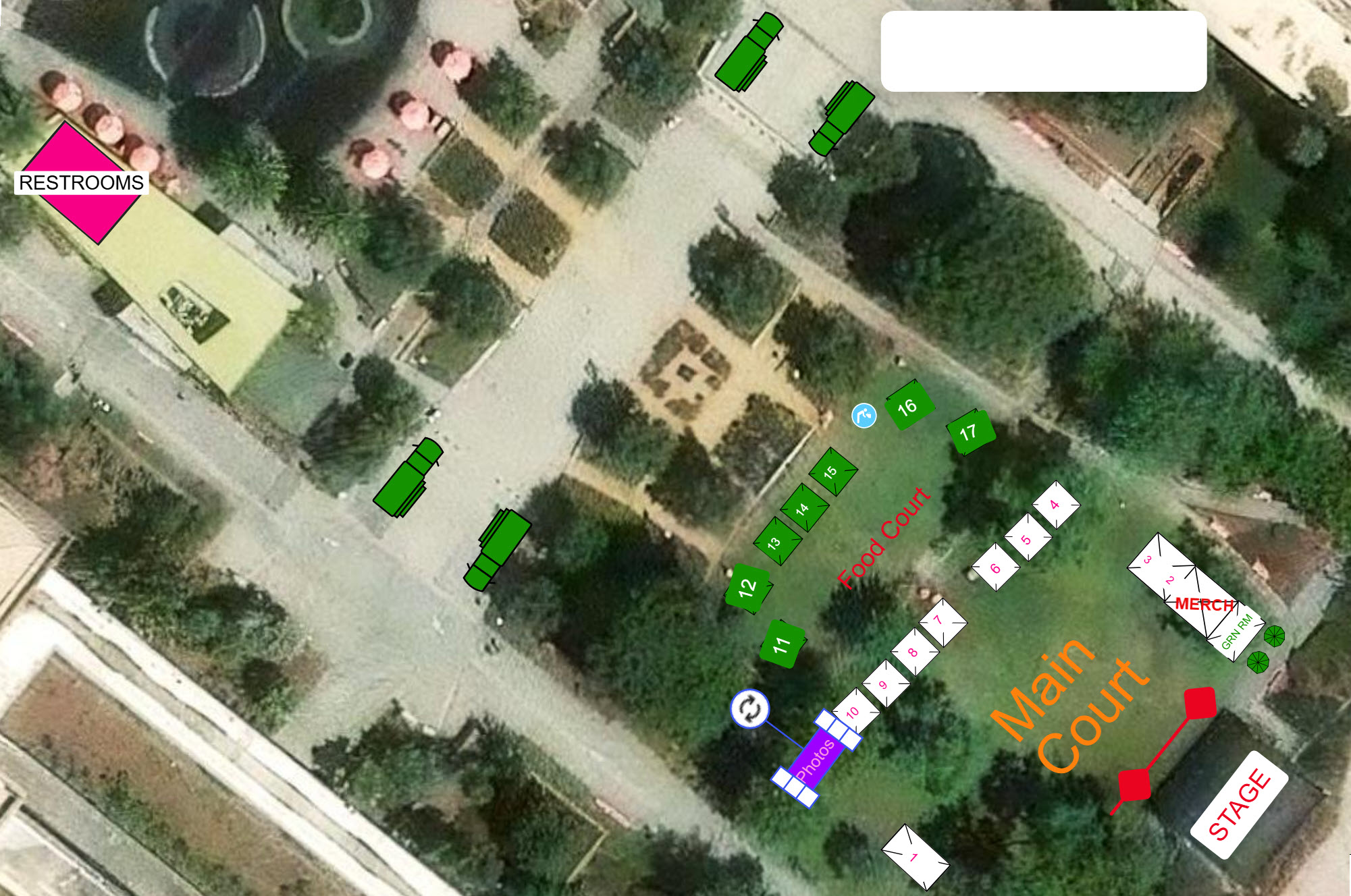 Fixed satellite view of the NaijaFest venue at Grand Park